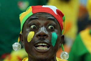 Un supporter togolais pendant la CAN 2013, en Afrique du Sud. © Themba Hadebe/AP/SIPA