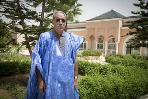 Ely Moahamed Vall, ancien président de la République, à son domicile à Nouakchott, le 24 septembre 2014. © Yéro Djigo pour JA