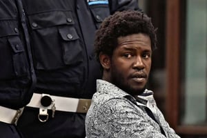 Cheik Tidiane Diaw a été condamné pour le meurtre de Ashley Olsen par la justice italienne, à Florence le 22 décembre 2016. © Maurizio Degl’Innocenti/AP/SIPA
