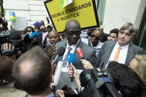 Le ministre rwandais de la Justice, Busingye Johnston, à Londres, le 25 juin 2015. © Alastair Grant/AP/SIPA