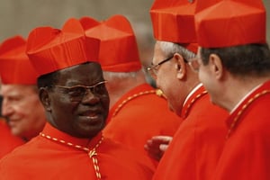 Le cardinal Laurent Monsengwo, le 20 novembre 2010 au Vatican. © Pier Paolo Cito/AP/SIPA