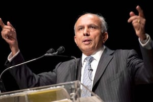 Prem Watsa, le président de Fairfax Financial, le 11 avril 2013. © Frank Gunn/AP/SIPA