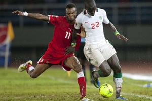 Cheikh Mbengue joue à Saint-Etienne. Il sera au Gabon pour la CAN. © Ariel Schalit/AP/SIPA