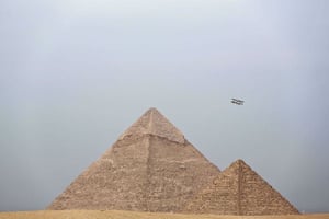 Les pyramides de Gizeh le 13 novembre 2016. © Nariman El-Mofty/AP/SIPA