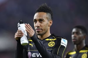 Pierre-Emerick Aubameyang, le 10 décembre 2016. © Martin Meissner/AP/SIPA