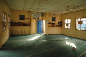 L’intérieur de l’université de Maiduguri, dans le nord-est du Nigeria, frappé par deux attaques-suicides le 16 janvier. © Jossy Ola/AP/SIPA