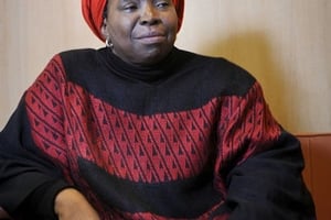 Nkosazana Dlamini Zuma, ex-présidente de la Commission de l’Union africaine, à Paris (siège de l’UNESCO), le 15 novembre 2012. © Vincent Fournier/JA