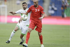 Le footballeur tunisien Aymen Abdennour. © Sunday Alamba/AP/SIPA