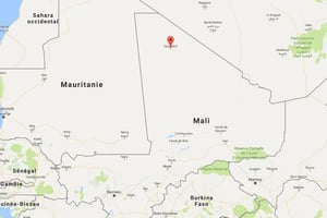 La région de Taoudéni échappe totalement au contrôle des autorités maliennes. © Google Maps