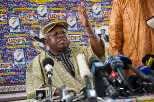 L’opposant congolais Étienne Tshisekedi, président de l’Union pour la démocratie et le progrès social (UDPS), le 27 novembre 2011 à Kinshasa. © Gwenn Dubourthoumieu pour J.A.