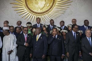 Les chefs d’État africains lors du sommet de l’UA, à Addis-Abeba, en Ethiopie, le 30 janvier 2017. © Mulugeta Ayene/AP/SIPA