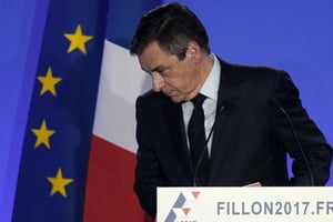 François Fillon, le 6 février 2017, lors d’une conférence de presse à Paris. © Christophe Ena/AP/SIPA