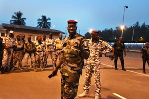 Issiaka Ouattara à Yamoussoukro, alors que des soldats ont de nouveau manifesté leur colère dans plusieurs villes du pays, le 17 janvier 2017. © SIA KAMBOU/AFP