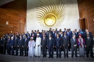 Photo de famille lors du sommet de l’Union africaine, à Addis-Abeba, le 30 janvier 2017. © Mulugeta Ayene/AP/SIPA