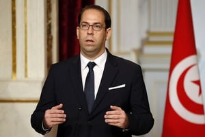 Le chef du gouvernement tunisien, Youssef Chahed, le 10 novembre 2016 © Francois Mori/AP/SIPA