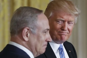 Rencontre entre Trump et Netanyahu ce 15 février 2017 à Washington. © Pablo Martinez Monsivais/AP/SIPA