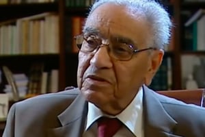 Le co-fondateur du parti de l’Istiqlal, M’hamed Boucetta, est décédé le 17 février 2017. © Capture d’écran YouTube/ TVM