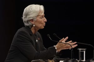 La directrice du FMI, Christine Lagarde, lors d’un rendez-vous de partenaires à Marseille, le 10 septembre 2011. © Lionel Cironneau/AP/SIPA