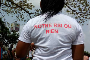Lors d’une manifestation d’associations d’investisseurs lésés de l’agrobusiness, samedi 18 février, à Abidjan. © Siiabci.