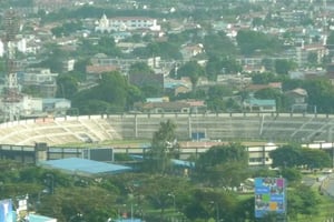 Le Nyayo national stadium, le stade d’athlétisme et de football de Nairobi, au Kenya. © Rotsee2/CC/Wikimedia Commons