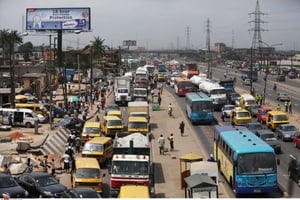 Un embouteillage sur un grand axe de Lagos, au Nigeria. (Photo d’illustration) © AP/Sipa/Sunday Alamba
