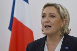 Marine Le Pen, candidate à l’élection présidentielle pour le Front nationale, à Paris le 13 mars 2017. © Michel Euler/AP/SIPA