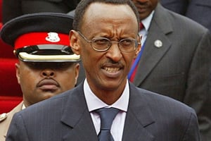 Le président rwandais Paul Kagame au Kenya, le 22 mai 2007. © Sayyid Azim/AP/SIPA