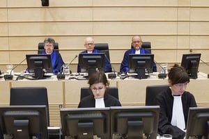 Des magistrats à la Cour pénale internationale en 2011. © MICHAEL KOOREN/AP/SIPA