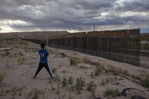 La frontière entre les Etats-Unis et le Mexique, le 29 mars 2017 © Rodrigo Abd/AP/SIPA
