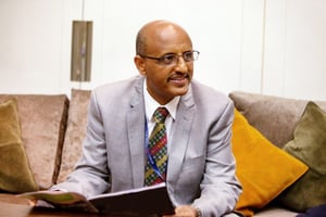 Tewolde Gebremariam, Directeur général d’Ethiopian Airlines. Genève, Suisse, le 20 mars 2017.© Brice Blondel/CEO Forum pourJA © Brice Blondel/CEO Forum pour JA