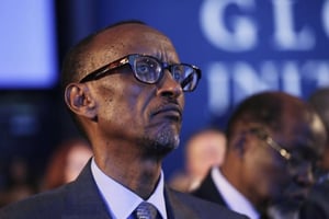 Paul Kagame, en septembre 2014 à New York, aux États-Unis. © Mark Lennihan/AP/SIPA