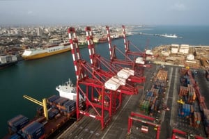 Le PAC, « le plus grand des petits ports d’Afrique de l’Ouest ». © Gwenn Dubourthoumieu pour JA