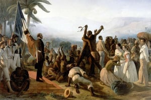 L’abolition de l’esclavage dans les colonies françaises, une peinture de François-Auguste Biard. © CC/wikipédia