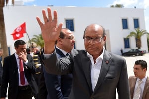 L’ex-président Moncef Marzouki à Tunis, le 29 mars 2015 (image d’illustration). © EMMANUEL DUNAND/AP/SIPA