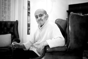 Dans sa résidence du Bardo, à Tunis, en octobre 2012. © Ons Abid pour JA