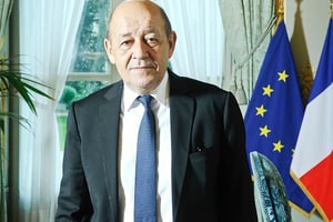 Jean-Yves Le Drian, ministre français de l’Europe et des affaires étrangères. © Vincent Fournier/JA