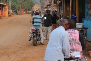 Une rue du centre-ville de Beni, dans l’est de la RDC, le 17 février 2017. © Trésor Kibangula/J.A