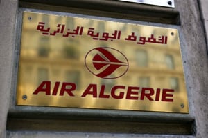 Les bureaux d’Air Algérie à Paris. © Remy de la Mauviniere/AP/SIPA