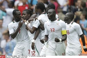 L’équipe du Sénégal lors des Jeux Olympiques de Londres en 2012. © Matthias Schrader/AP/SIPA