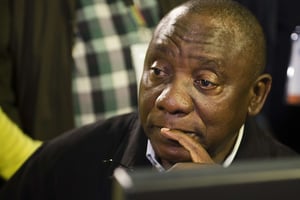 Cyril Ramaphosa à Pretoria le 5 août 2016. © AP/Sipa/Herman Verwey