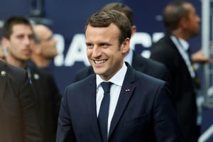 Le président Emmanuel Macron, le 27 mai 2017 au Stade de France à Saint-Denis, près de Paris. © Thomas Samson/AFP