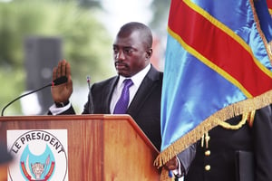 Le président de la RDC Joseph Kabila, en 2011 à Kinshasa. © John Bompengo/AP/SIPA
