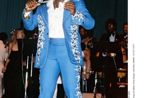 Ali Bongo, le 7 juillet 1977. © SIPA