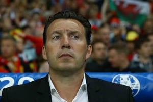 Le Belge Marc Wilmots à Lille, le 1er juillet 2016. © CIAMBELLI/SIPA