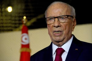 Le président tunisien Béji Caïd Essebsi, le 10 mai 2017. © Hassene Dridi/AP/SIPA
