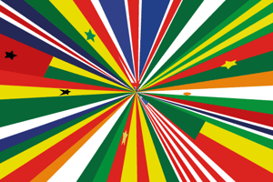 Les drapeaux nationaux des pays africains sont divers et plein de sens. © Flickr/Duncan Hull
