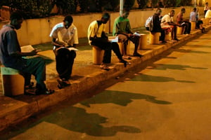 Des étudiants en Guinée Conakry, en juin 2007. © Rebecca Blackwell/AP/SIPA