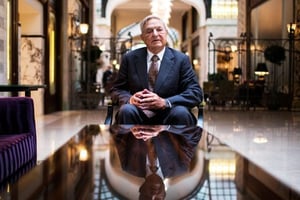 George Soros, à Budapest en 2012. © Akos Stiller/Bloomberg via Getty Images