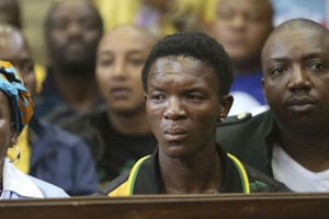 Victor Rethabile Mlotshwa au tribunal de Middelburg, en Afrique du Sud, le 16 novembre 2016. © AP/SIPA