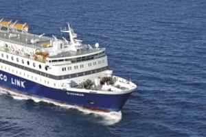 Premier ferry de la compagnie, le Diagoras peut accueillir 1	135 personnes. © AML
